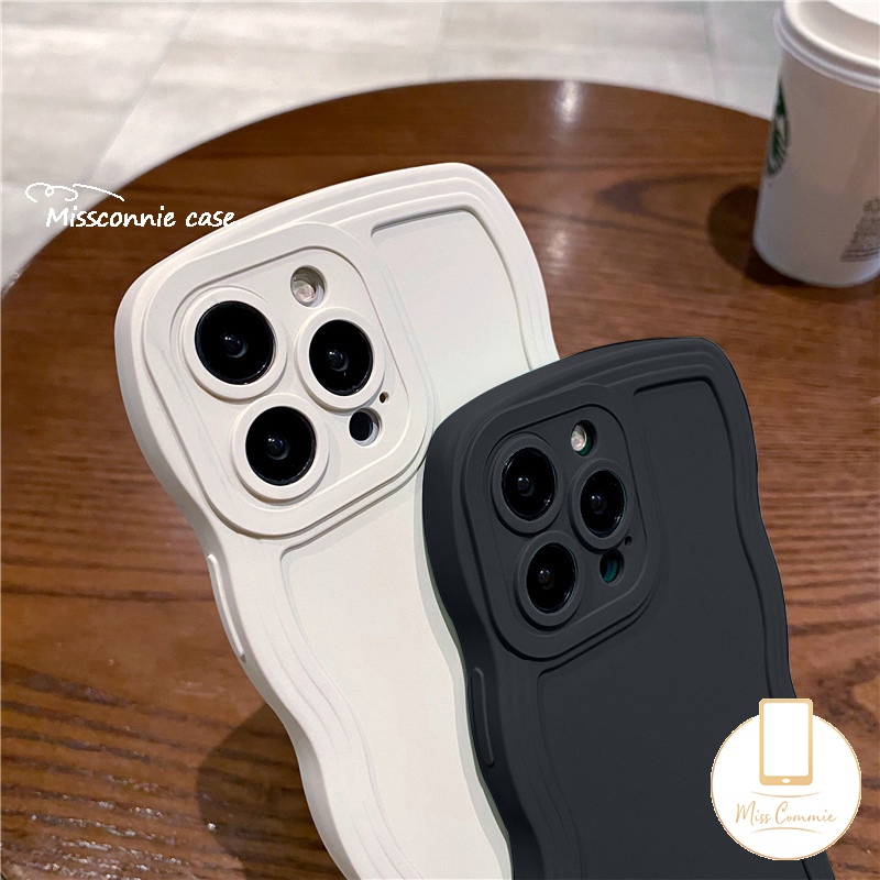 Casing Soft Case Redmi 12C 9 9T 9C 9A 10 10C 10A 9C NFC Redmi Note10 Note9 8 Note 11 Pro+Note 10s 11s Note 10 Pro Max Plus Simple Warna Permen Padat Shockproof Wave Edge Back Case