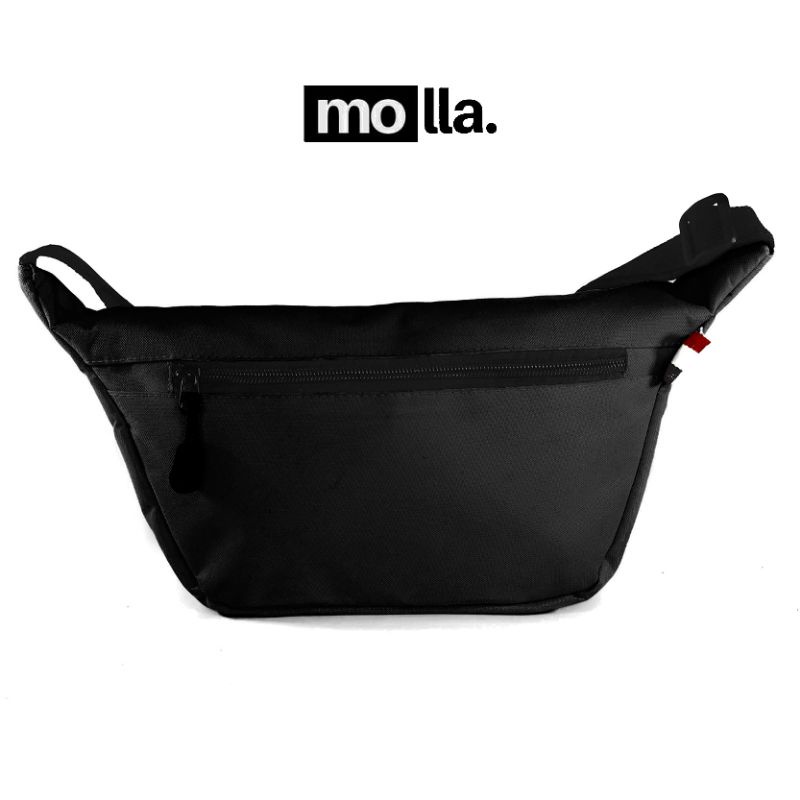 Tas Selempang Sling Bag Praha Pria Wanita Hitam By Mollastuff