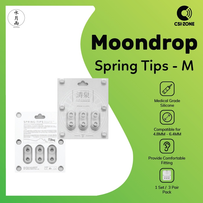 Moondrop Spring Tips Silicone Eartips Replacement