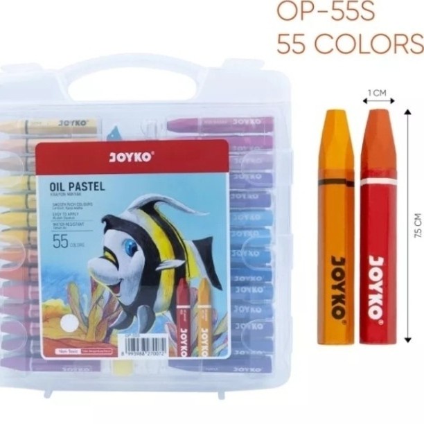 

Pastel Crayon Joyko 55 Warna / Crayon Joyko Oil Pastel 55 Warna