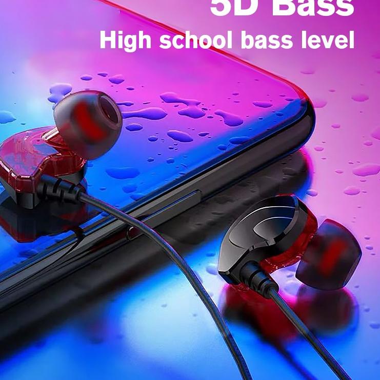 Stok Terbatas TACOO Headset Gaming Handsfree Wired Sport  Hi-Fi Stereo Sound Deep Bass In-Ear Earbud