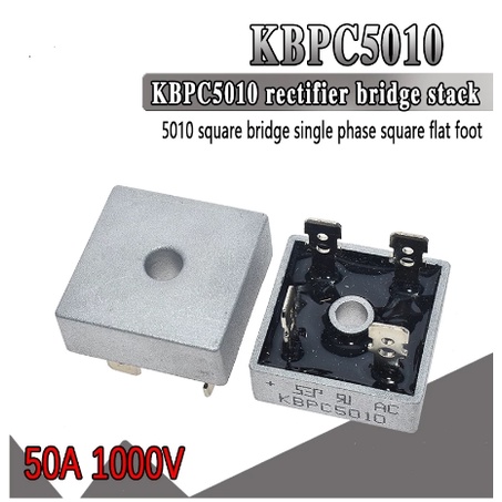 dioda diode Silicon Jembatan bridge Rectifier Kiprok KBPC5010 KBPC 5010 50A 1000V Penyearah AC to DC