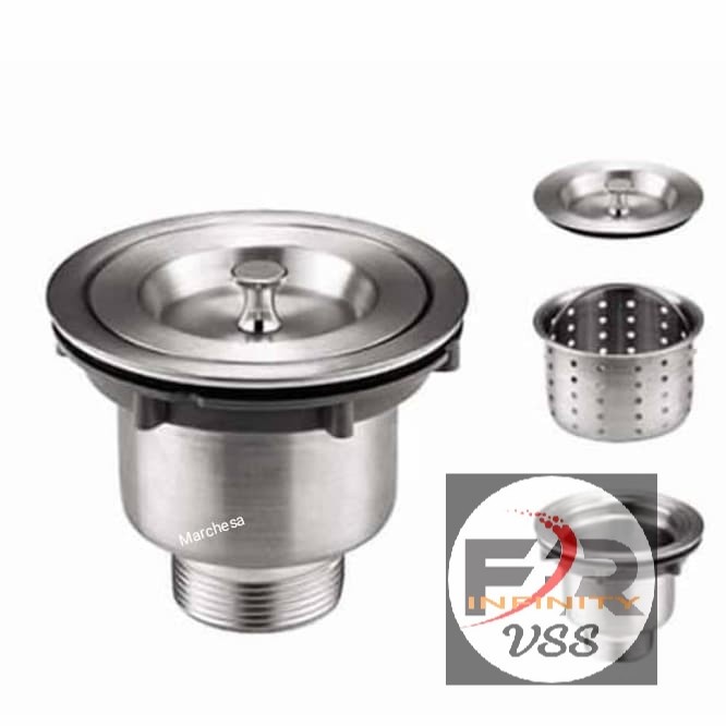 Saringan Afur Bcp Full Stainless Saringan Bak Cuci Piring 4 Inch Marchesa