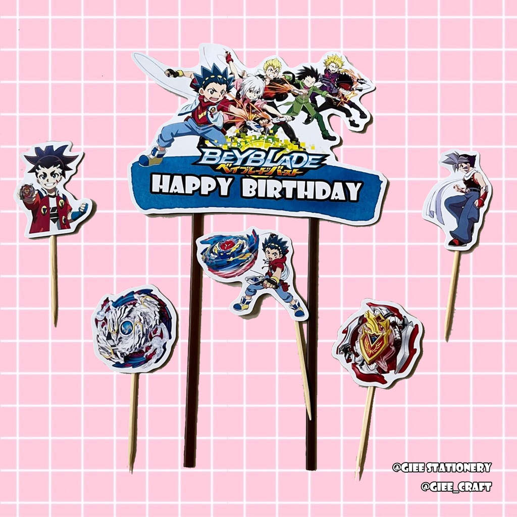 Cake Topper BEYBLADE / Topper Kue BEYBLADE / Hiasan Kue BEYBLADE / BEYBLADE