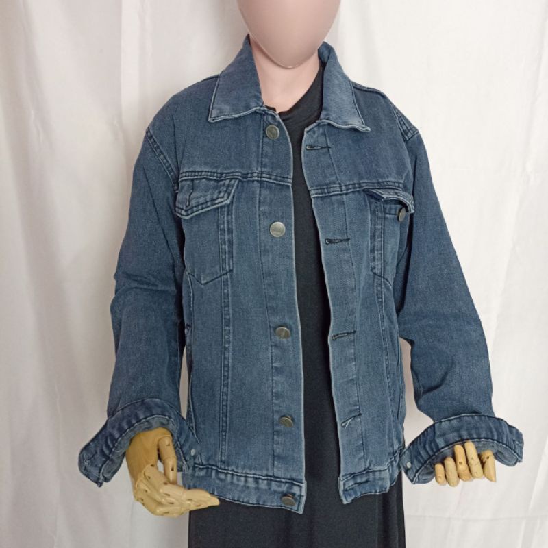 Jaket jeans unisex ori bobbies jeans