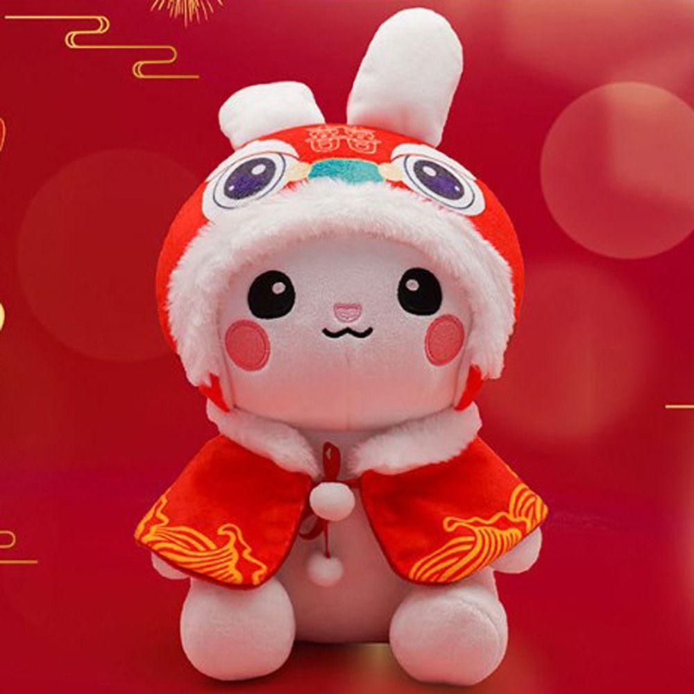 Needway   Zodiak Kelinci Boneka Kualitas Tinggi Warna-Warni Kartun Hadiah Ulang Tahun Hadiah Tahun Baru Anak Patung Hewan Anak Perempuan Natal Tahun Boneka Keberuntungan