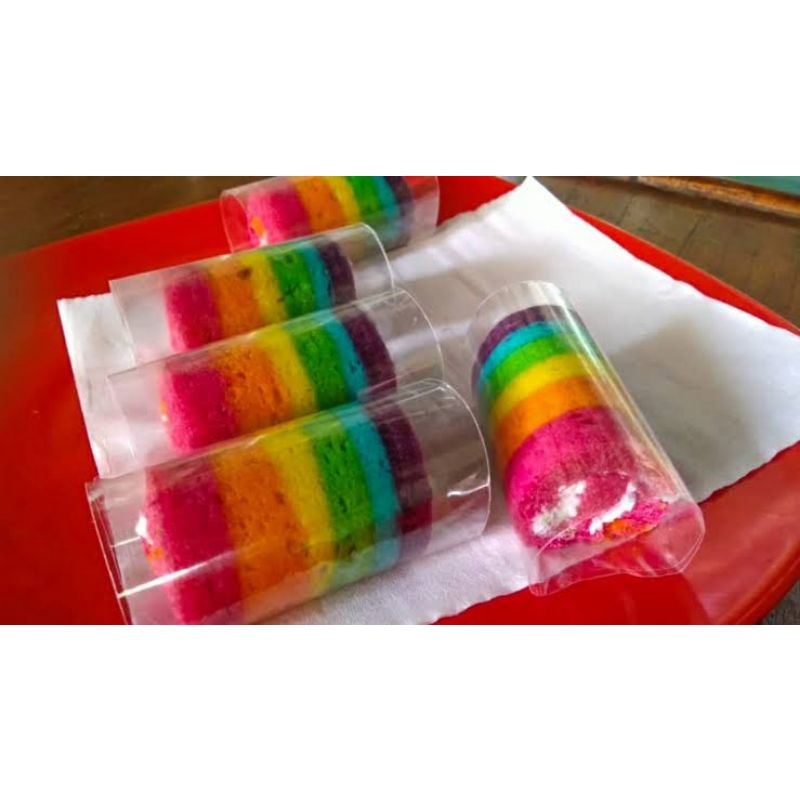 

roll cake pelangi murah halal higienis