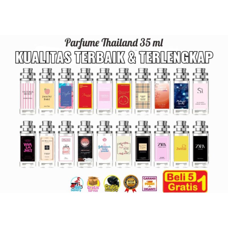 BEST SELLER PARFUM THAILAND 35ML ORIGINAL 100% PACKING AMAN DAN DIKIRIM DALAM 24JAM