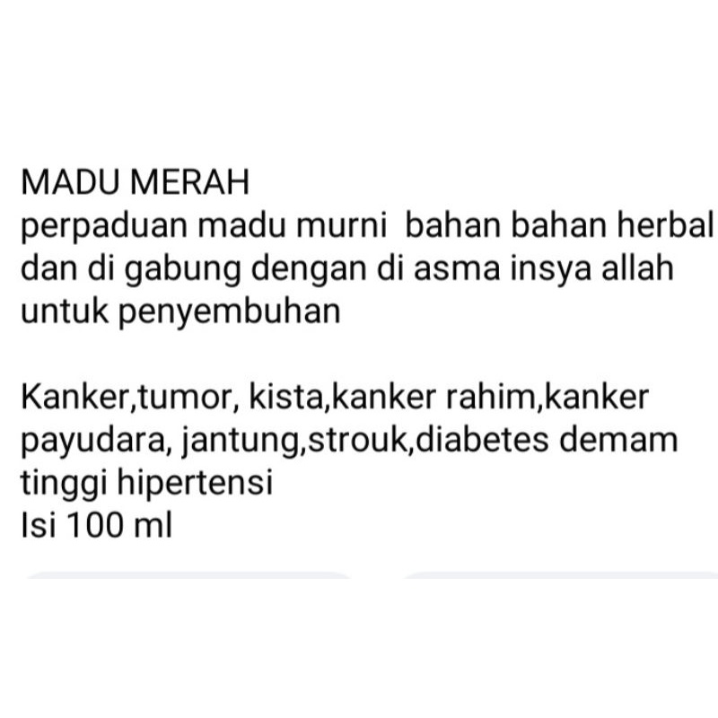 

madu merah