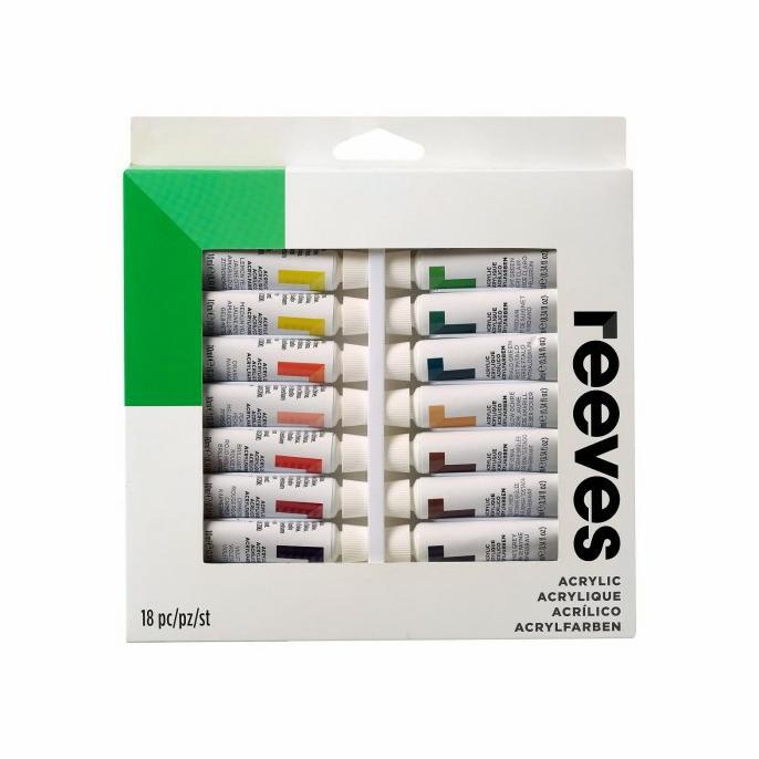 

Reeves Acrylic Paint Set 18 x 10ml Non COD