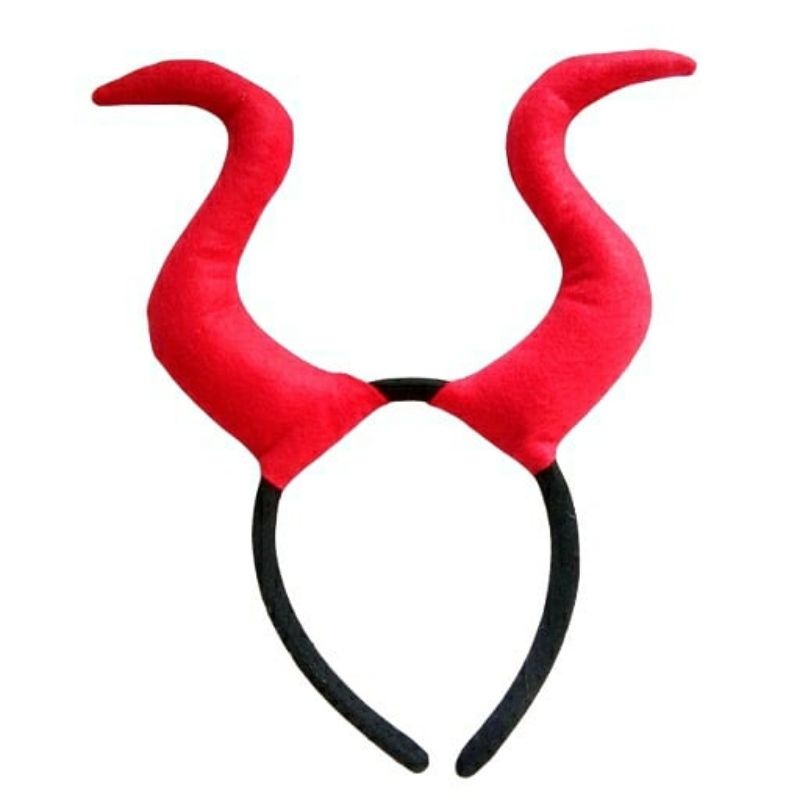 MALEFICENT HEADBAND - Bando Tanduk Karakter Maleficent Halloween Seram Jubah Dracula Anime Pertunjukan Cosplay Aksesoris Rambut