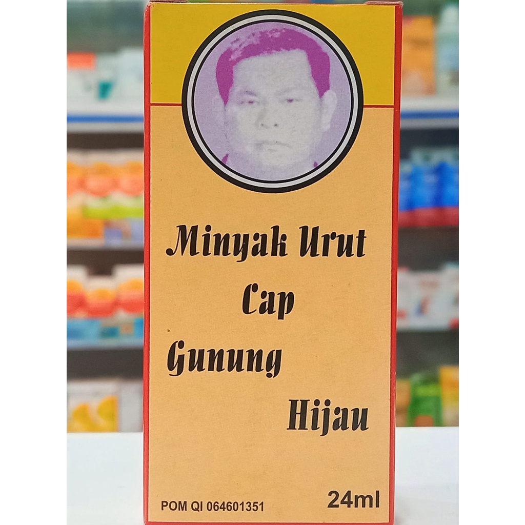 Minyak Urut Asai Cap Gunung Hijau 24 ml