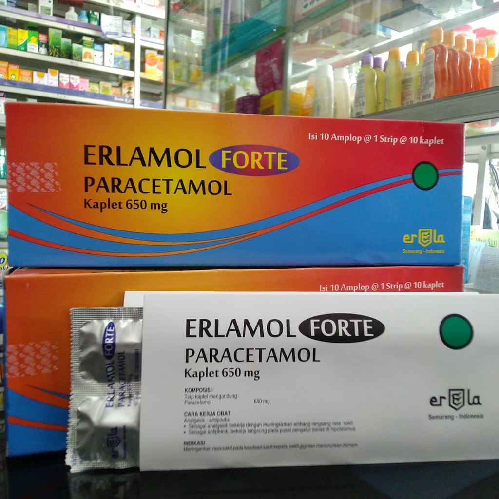 ERLAMOL FORTE 650 MG erlamol forte 1 STRIP @10 TABLET