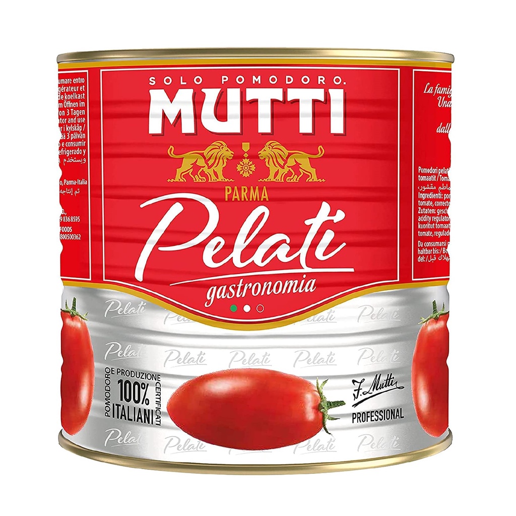 

tomat kupas whole peeled tomato mutti pelati 2500 2.5 kg