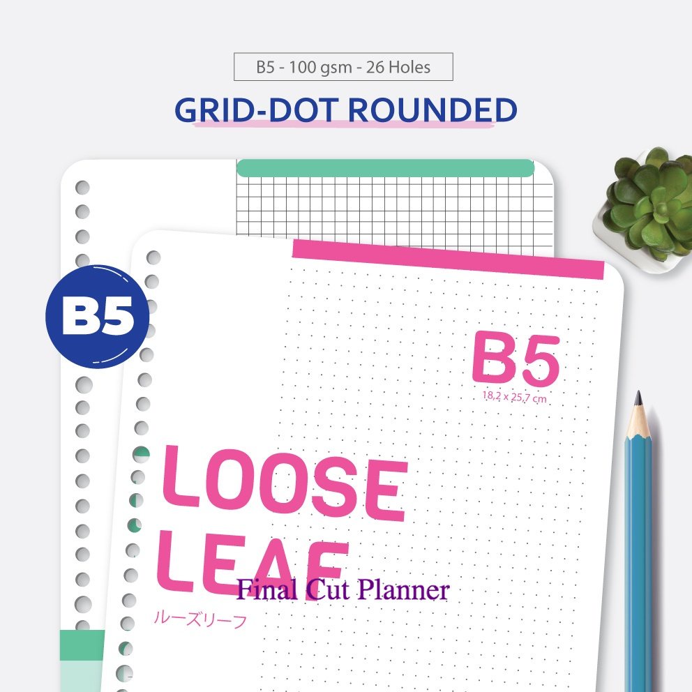 

Loose Leaf B5 100 gsm Rounded - Kertas File by Bukuqu .