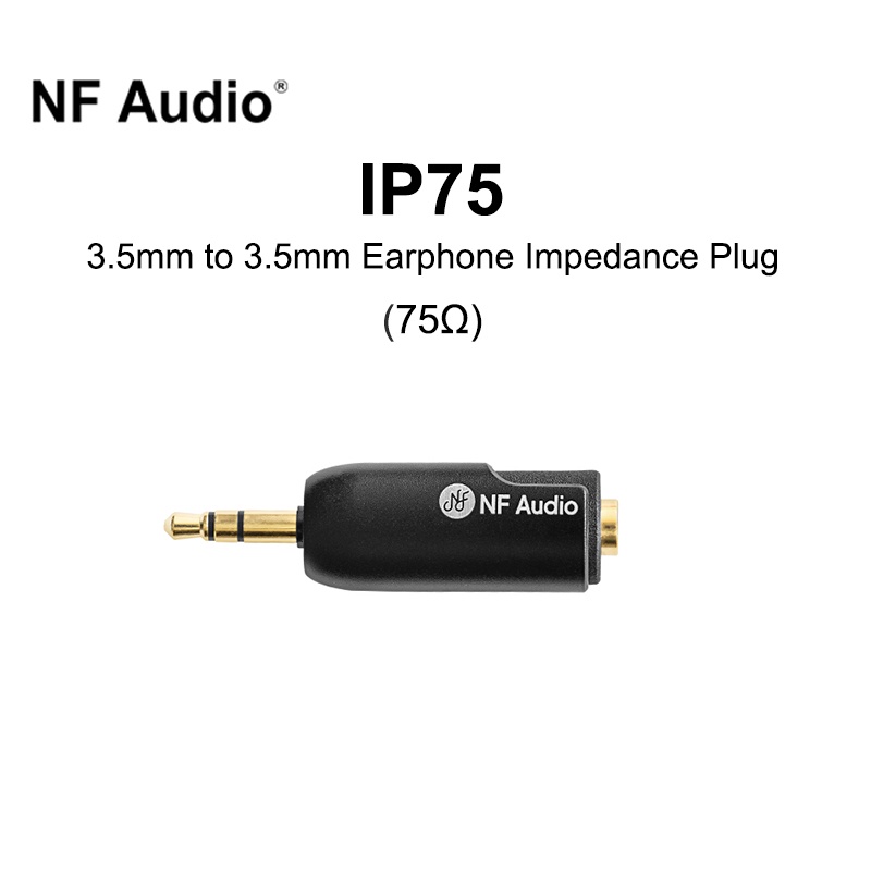 Nf Audio IP75 3.5mm Ke 3.5mm Earphone Impedansi Plug 75 Ohm Untuk AMP DAC PC