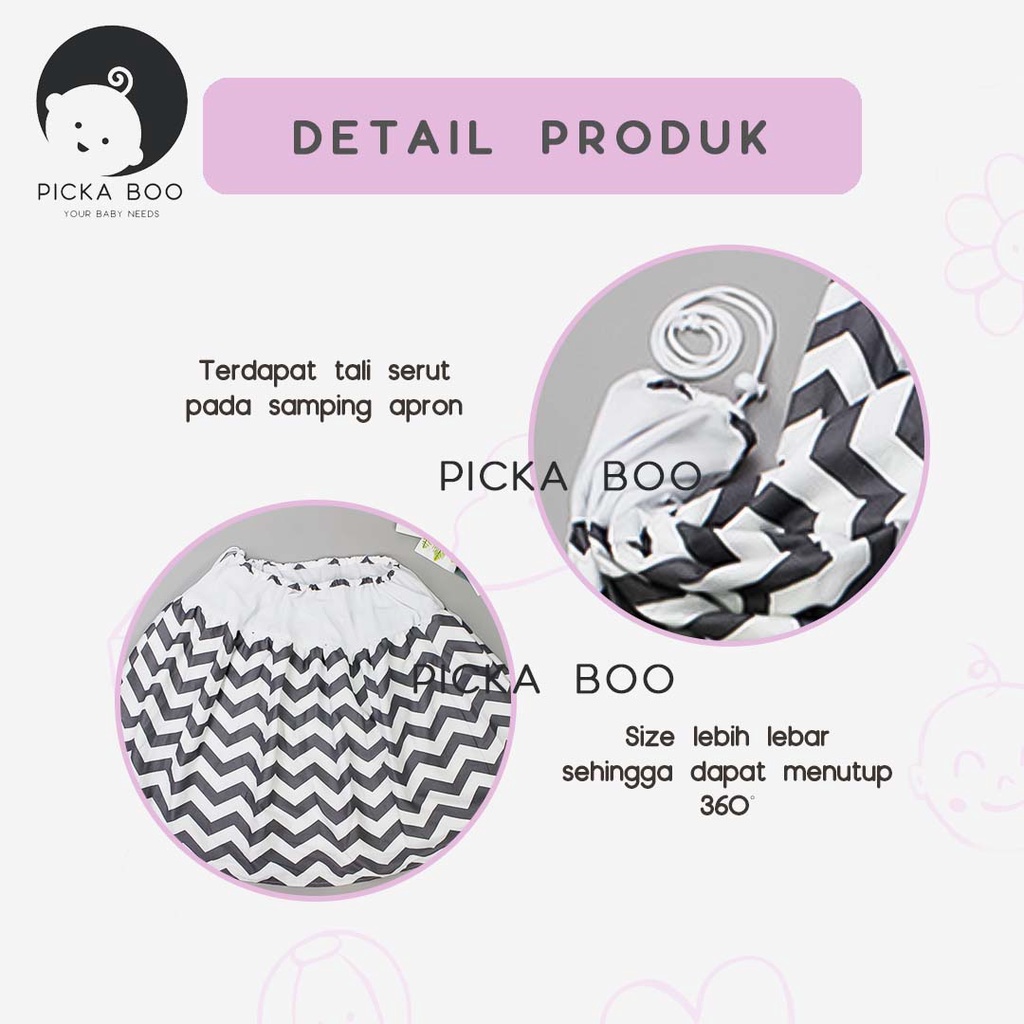 PICKA BOO Apron Cover Asi Menyusui Menutup 360 Derajat