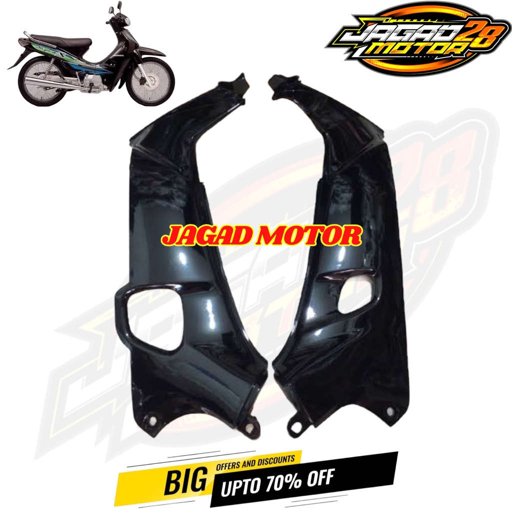 Sayap Dalam Honda Supra X Lama Hitam / Sayap Body Depan Dalam Motor Supra X Lama Old Hitam