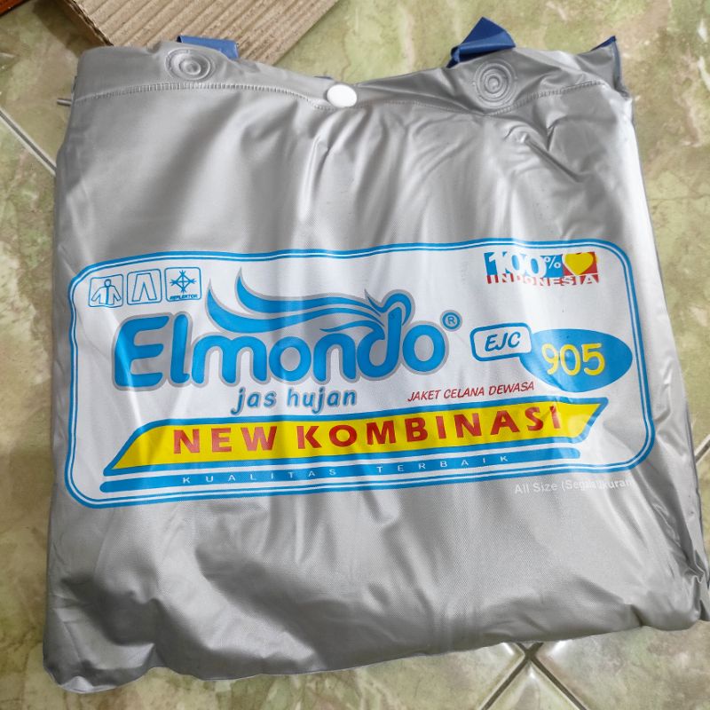 Jas Hujan Setelan Dewasa New Kombinasi - Elmondo 905 Elmondo jas hujan pria setelan jaket baju celana dewasa mantel ujan tebal