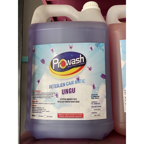 Prowash Deterjen Cair Matic Ungu 5L