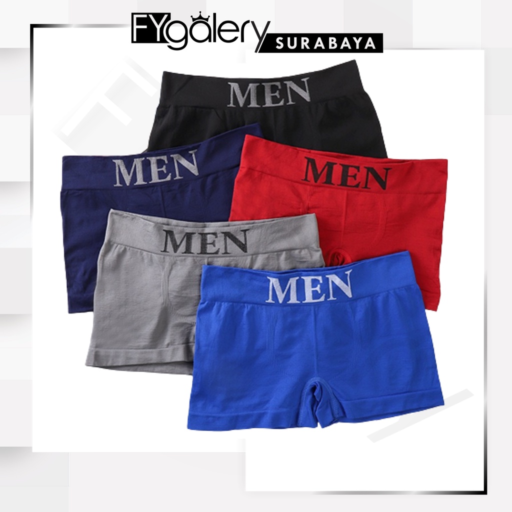 FYGALERYSURABAYA W239 Boxer Pria Celana Dalam Pria Underwear Celana Dalam Pria Men