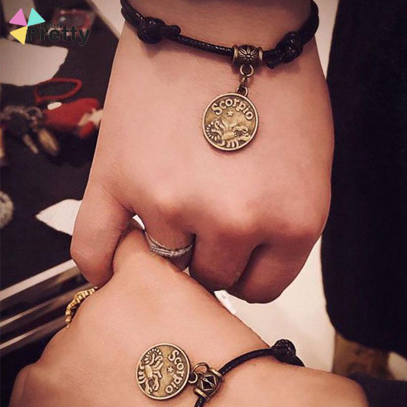 Gelang Zodiak Konstelasi Rasi Bintang Astrologi Perbintangan Horoskop Bracelet - PD