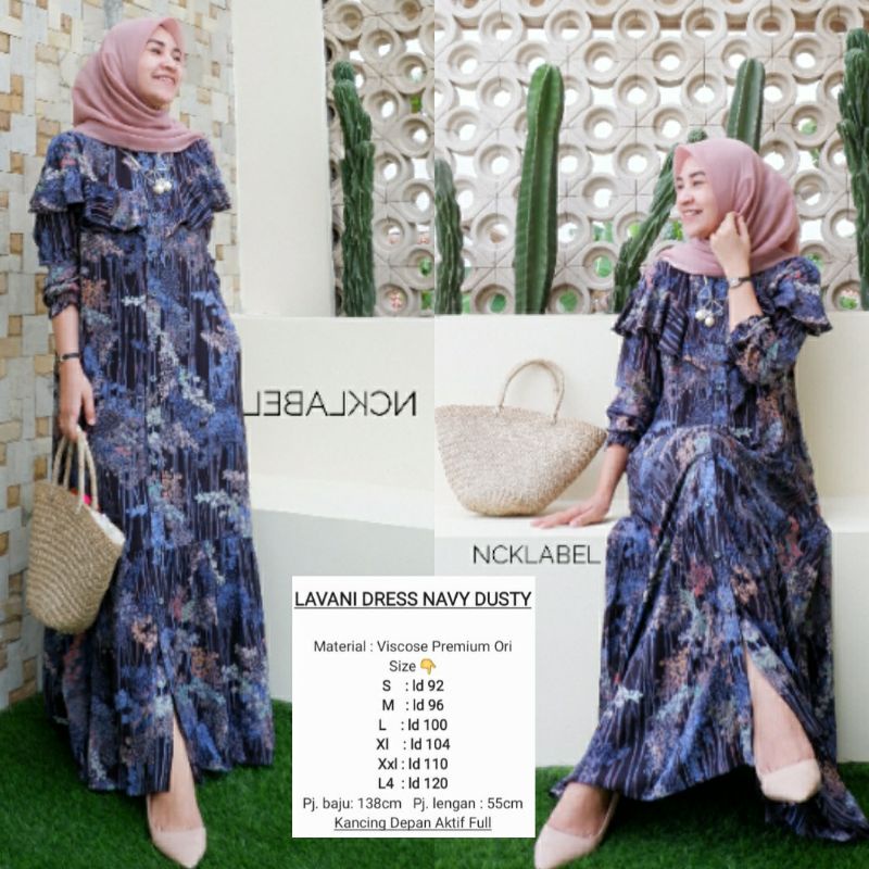 READY LAVANI Dress by NCK Label gamis viscose premium