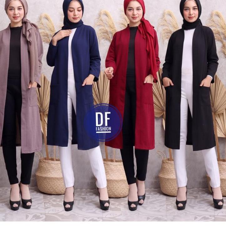 Sale LONG CARDIGAN KOTAK, CARDIGAN WANITA /TUNIK CARDIGAN