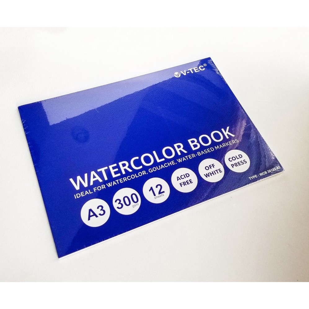 

BUKU GAMBAR A3 CAT AIR WATERCOLOR GOUACHE DRAWING BOOK 300 GR 12'S