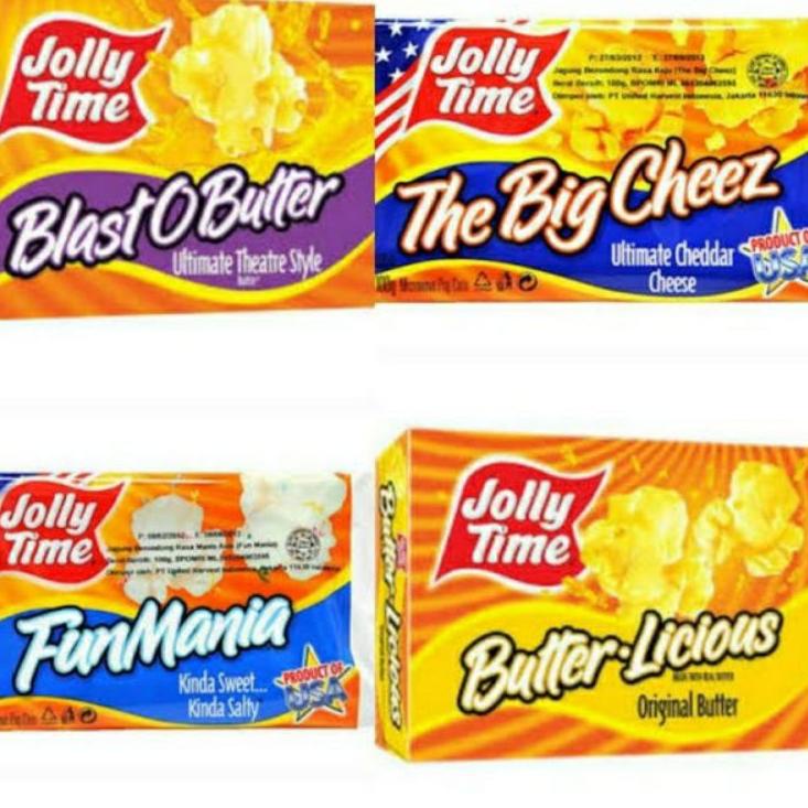 

10.10 ✨Promo✨ Pop Corn Jolly Time Butter Licious/Blast OButter/Fun Mania/The Big Cheez/Mallow Magic Product USA serbuuu !