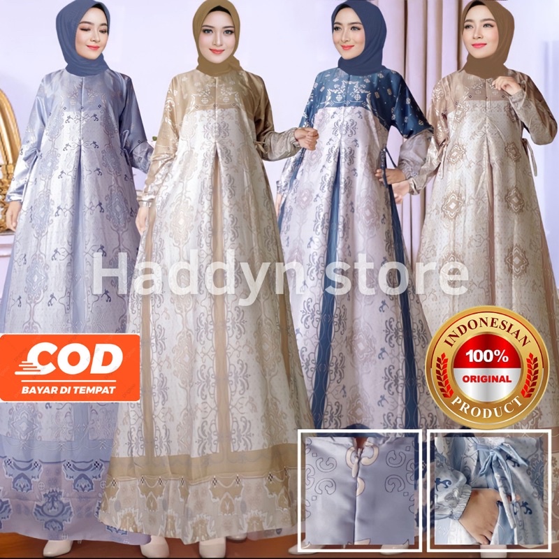 NANA DRESS [ GAMIS JUMBO LD 130 ]Gamis Maxmara Lux Premium |Gamis Maxmara |Gamis Pesta Terlaris