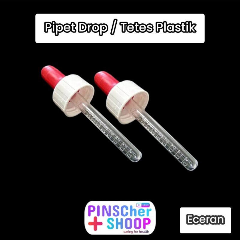 Pipet Tetes Bayi Pipet Drop Plastik Dot Merah Kemasan Plastik