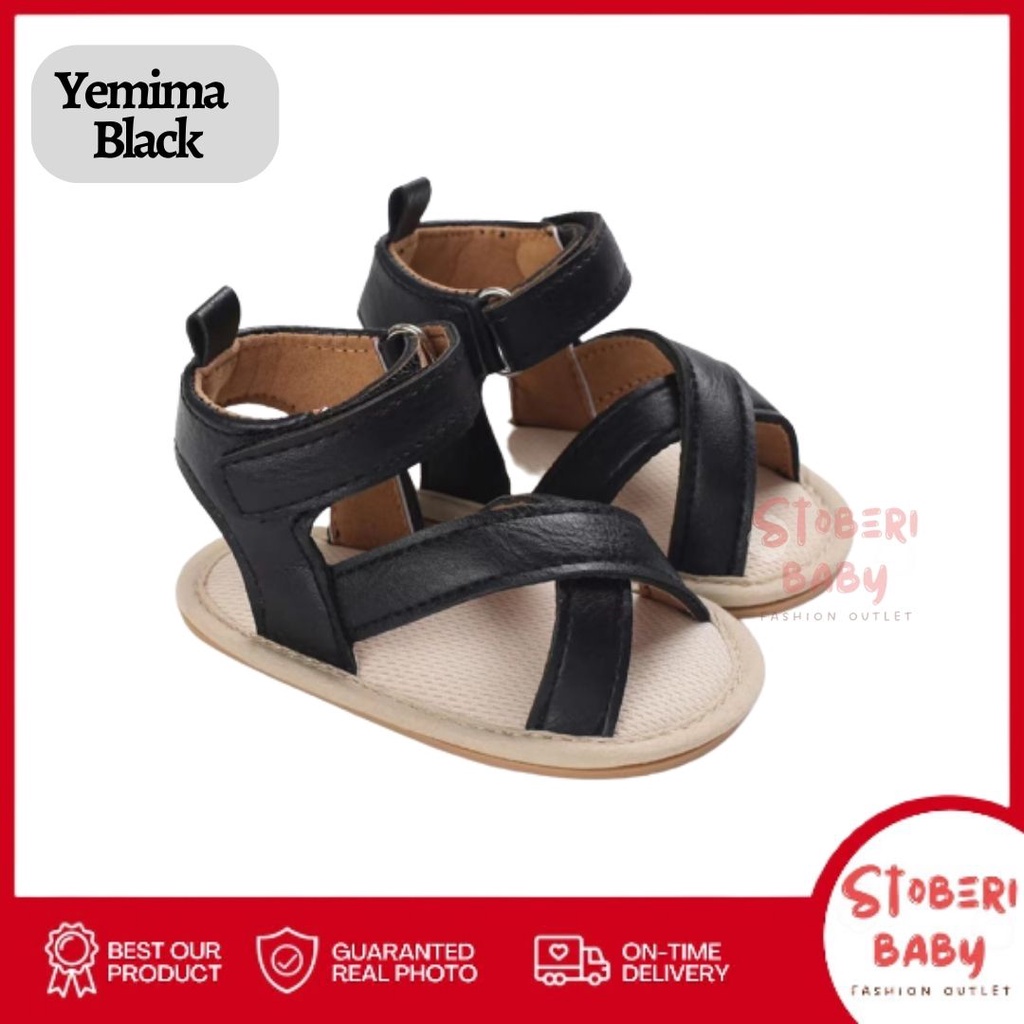 PUNCAK 3.3 stoberi baby - PREWALKER Sepatu Anak Bayi Baby Shoes Sandal Casual Socks Anti Slip Bahan Import / YEMIMA