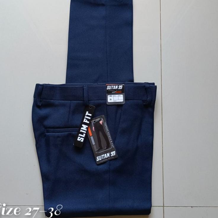 Booming PROMO AKHIR TAHUN CELANA BAHAN KERJA SLIMFIT PRIA TERBARU