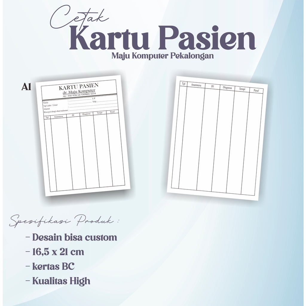 

CETAK KARTU PASIEN