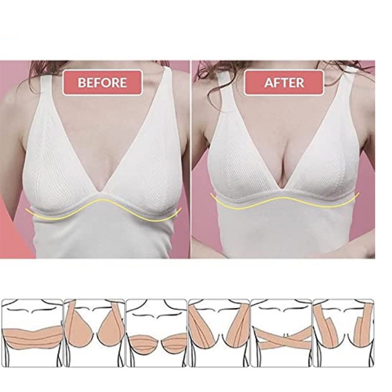 Invisible Bra Tape Roll Wanita/ Nipple Tape / Selotip Bra / Boob Tape Bra