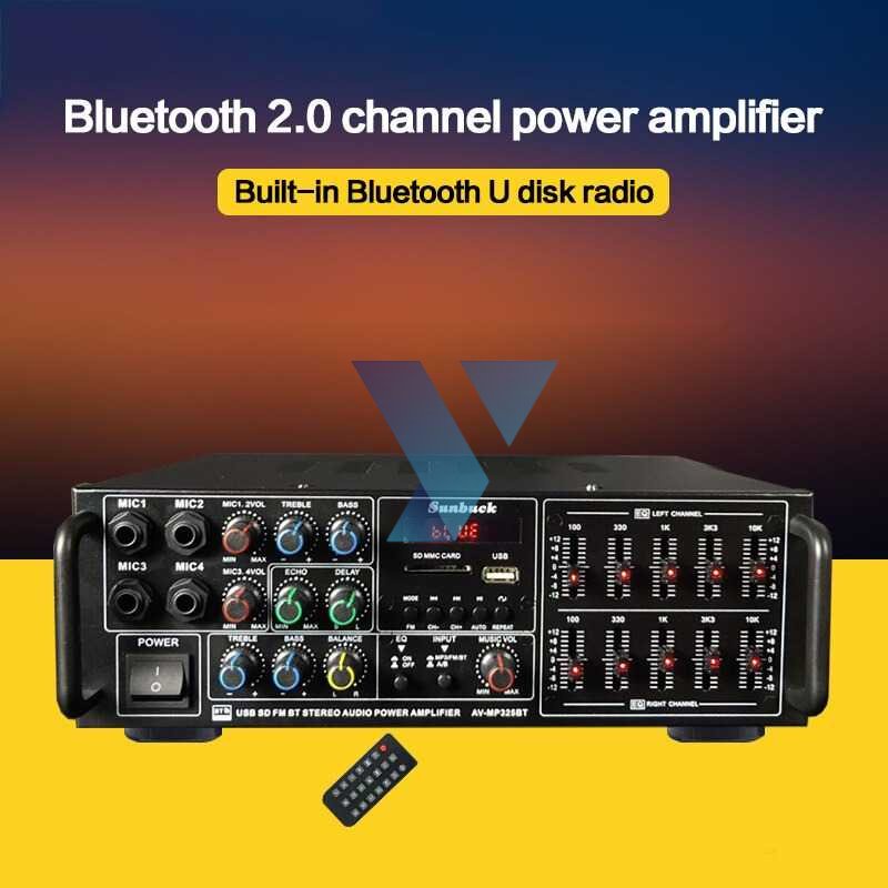 Sunbuck Bluetooth EQ Audio Amplifier Home Theater 2x200W - TAV-MP325BT ( Al-Yusi )