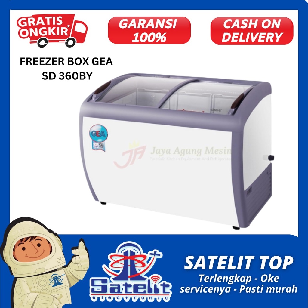 FREEZER BOX SLIDING / CHEST FREEZER / FREEZER SLIDING GEA SD260BY