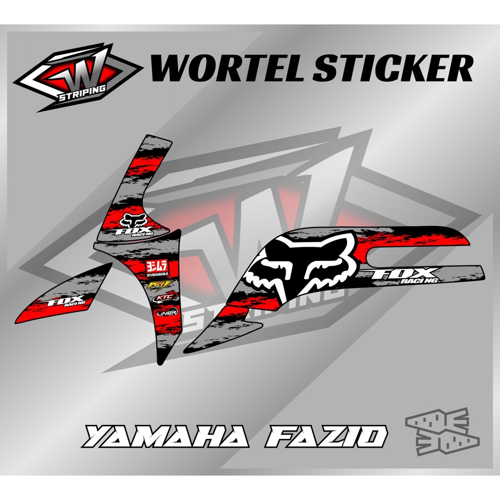 Striping Fazio-Stiker Hologram Decal Motor Fazio FOX