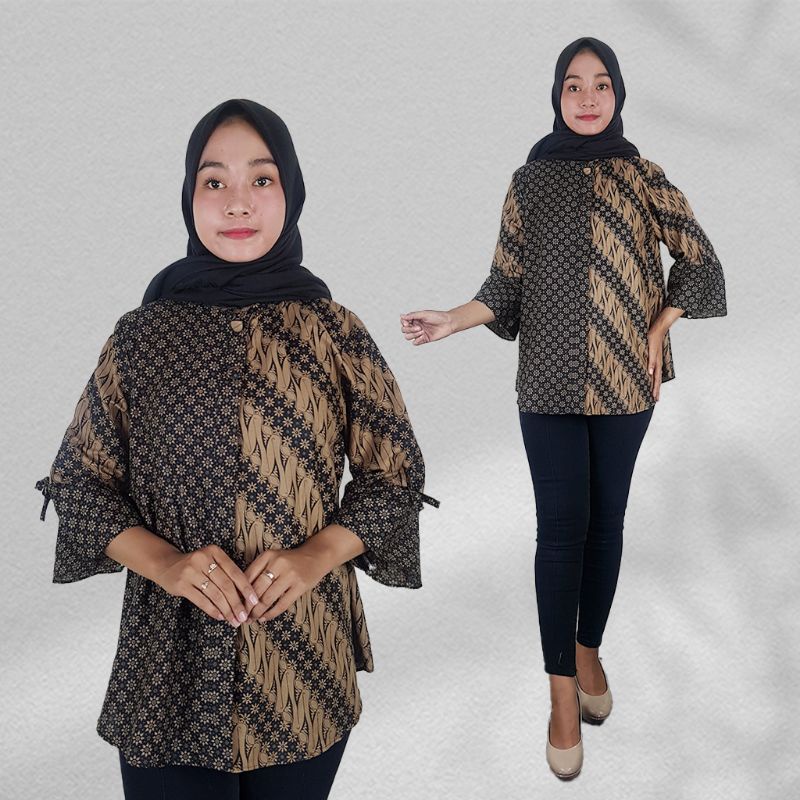 Blus Batik Sogan - Naira Batik