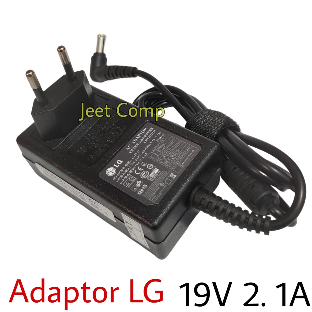 Adaptor Charger TV &amp; Monitor LG Original 19V 2.1A Jarum