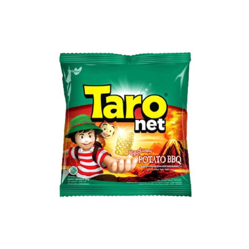 

Taro Net Potato Barbeque 9gr - 1 Renceng 10pcs