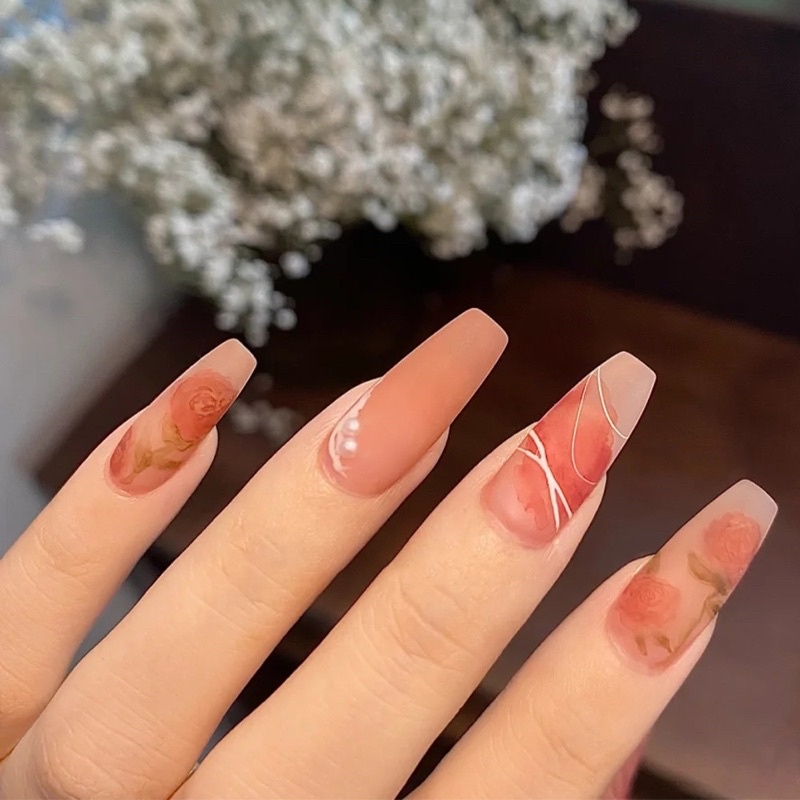 Kuku Palsu 【A81，lem sticker】Nikah kuku Wedding False Nailart Pengantin Tangan