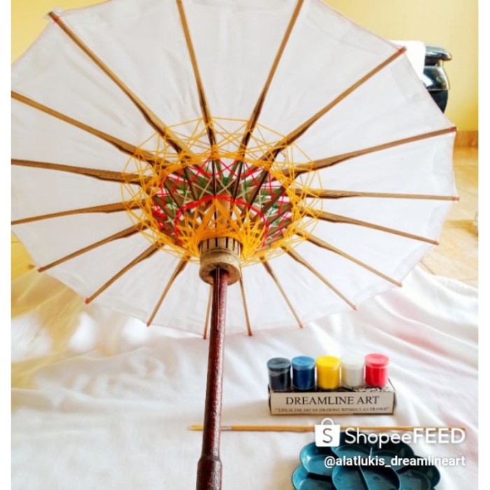 

Kusus Hari Ini Paket 50Cm Felles Lengkap Bahan Diameter Payung Kain Lukis Sateen Diskon