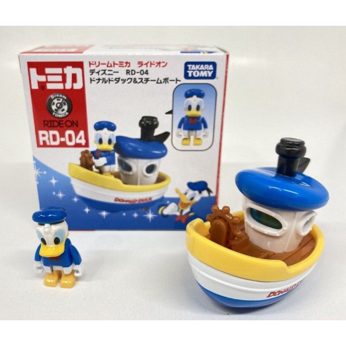 Tomica Dream Ride On Disney RD-04 Donald Duck & Steamboat