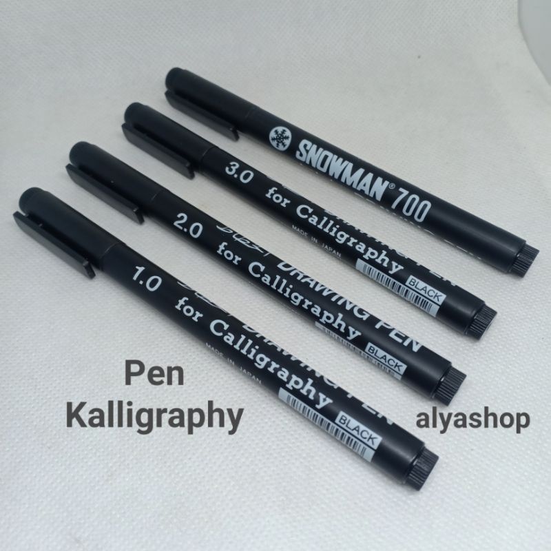 Pen Kaligrafi  l  Calligraphy Pen Snowman 700