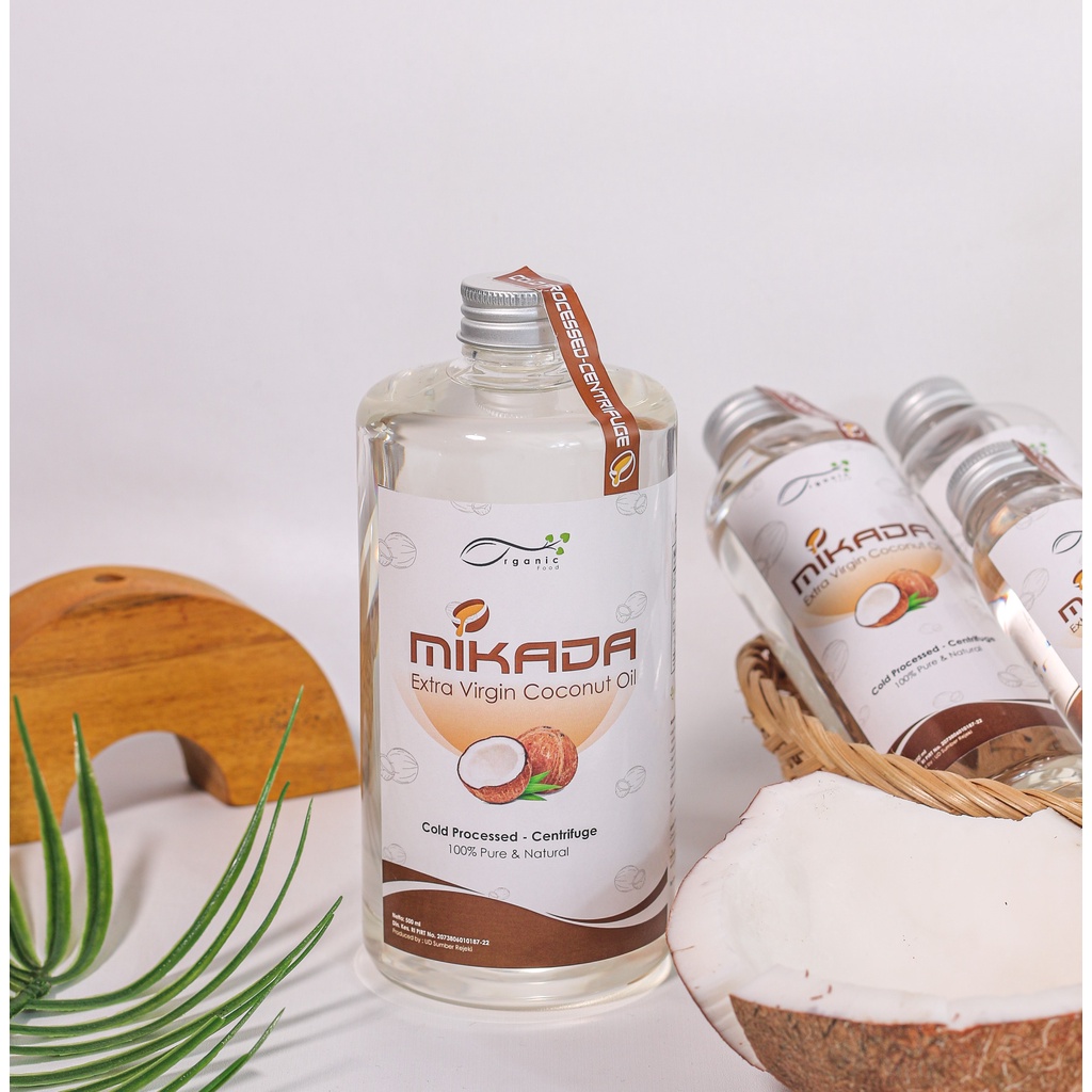 

VCO Extra Virgin Coconut Oil Organic Minyak Kelapa Murni MIKADA VCO 500 ml