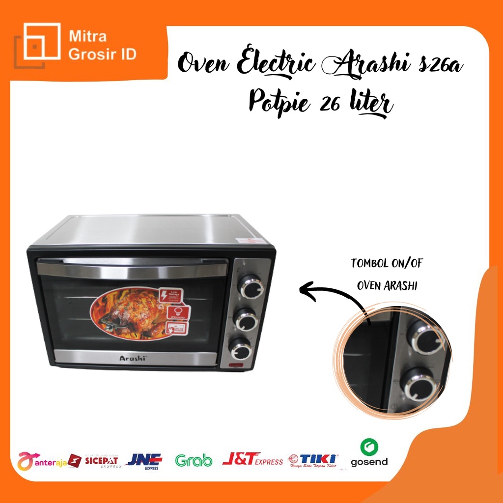 Oven Electric ARASHI S26A POTPIE 26 Liter
