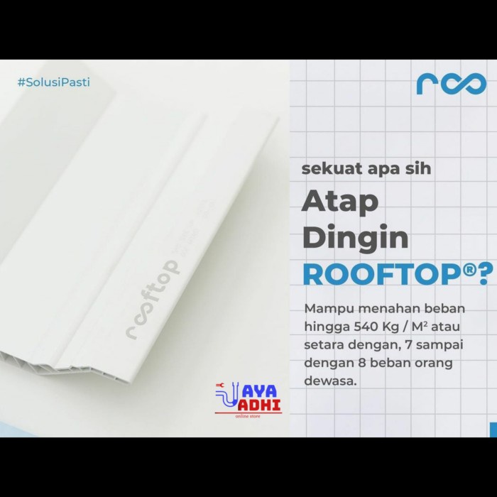 Atap Dingin Atap PVC ROOFTOP
