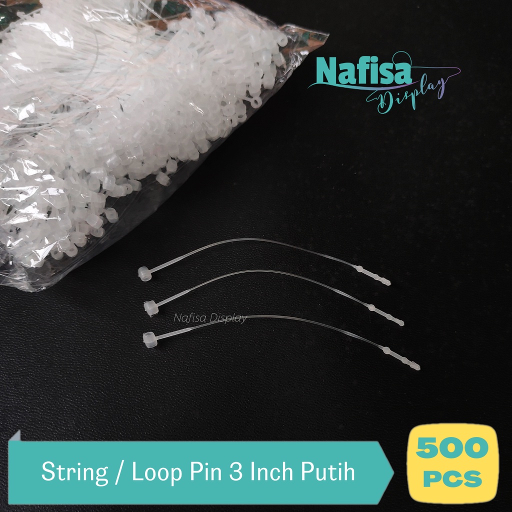 

Loop Pin Putih 3 Inch Isi 500 Pcs Lock String Untuk Hang Tag